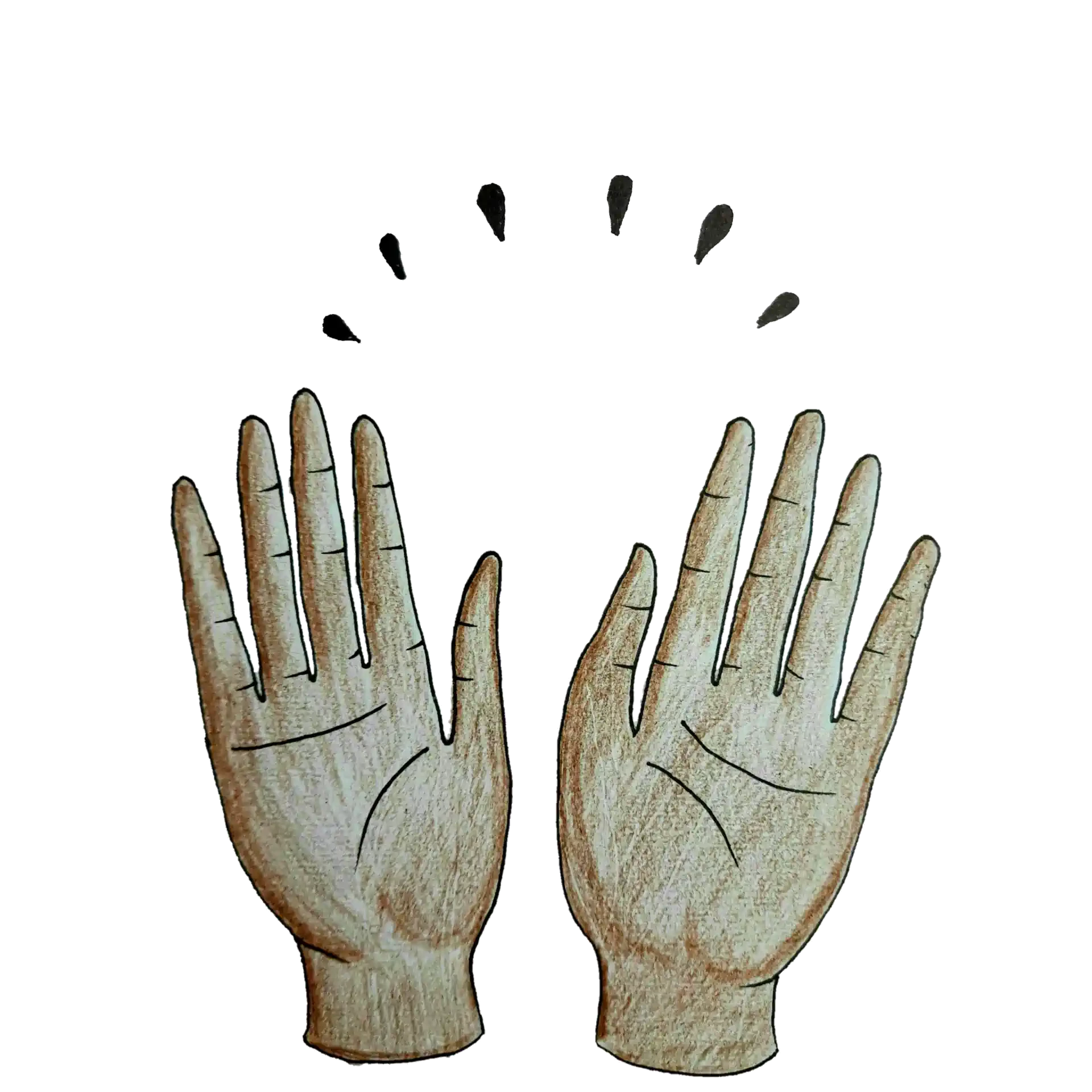 Hands up representing hope and achievement